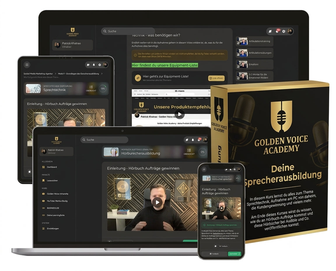Golden Voice Academy - Deine Sprecherausbildung